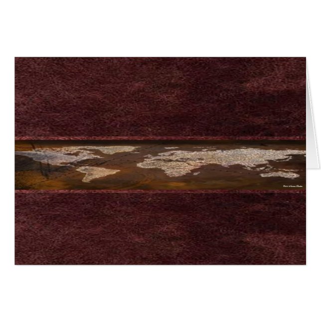 World Map Card (Front Horizontal)