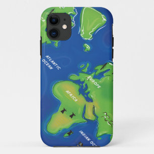 World Map iPhone 11 Case
