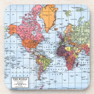 World Map Coasters