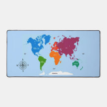 World Map Colourful