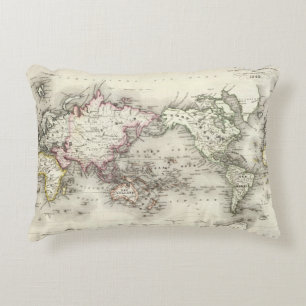 World Map Decorative Cushion