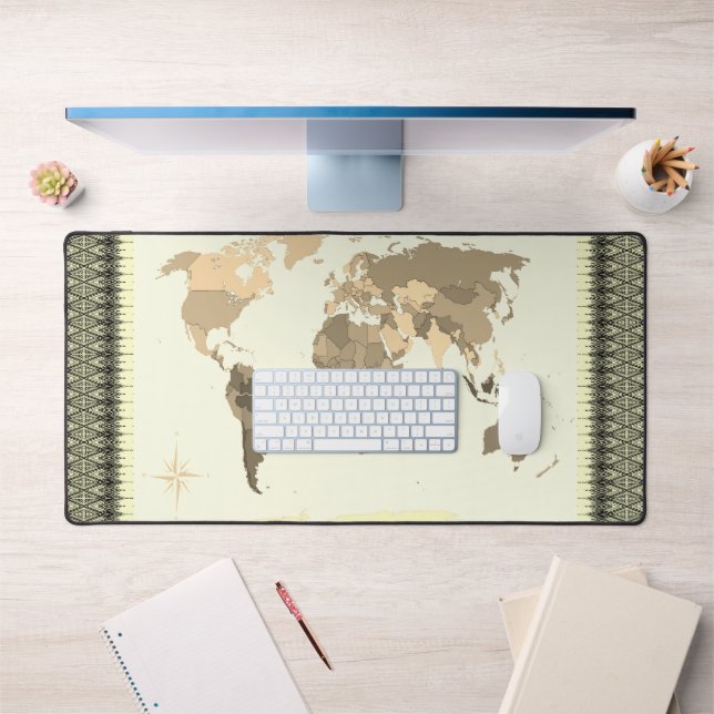 World Map  Desk Mat (Office 1)