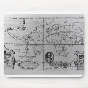 World Map detailing the Expeditions Mouse Mat