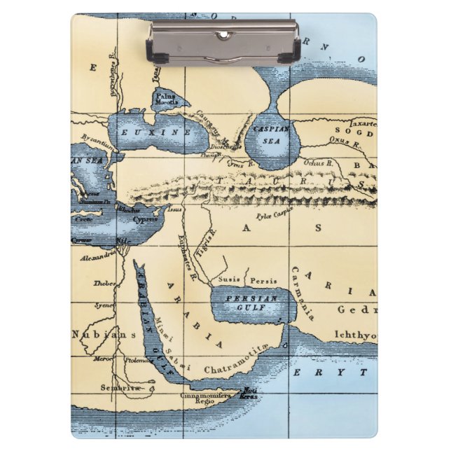 WORLD MAP: ERATOSTHENES CLIPBOARD (Front)