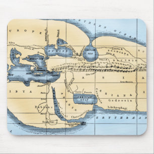 WORLD MAP: ERATOSTHENES MOUSE MAT
