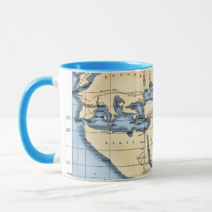 WORLD MAP: ERATOSTHENES MUG