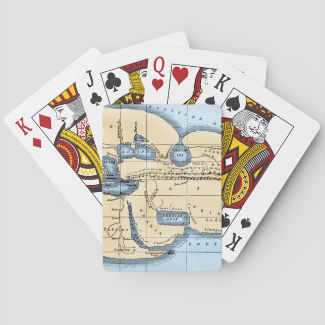 WORLD MAP: ERATOSTHENES PLAYING CARDS (Back)