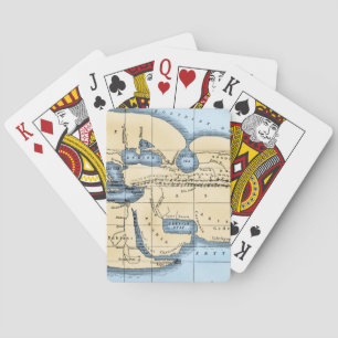 WORLD MAP: ERATOSTHENES PLAYING CARDS