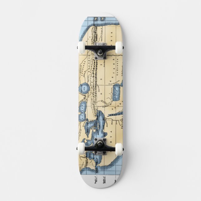 WORLD MAP: ERATOSTHENES SKATEBOARD (Front)