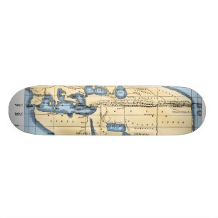 WORLD MAP: ERATOSTHENES SKATEBOARD