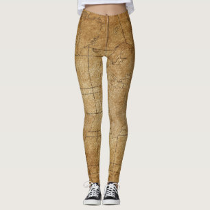 World Map: Global Exploration Guide Leggings