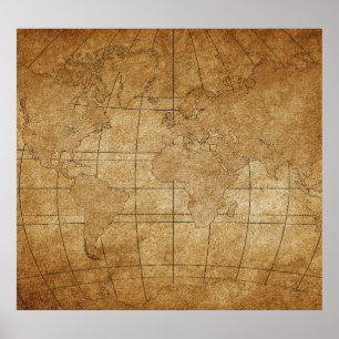 World Map: Global Exploration Guide Poster