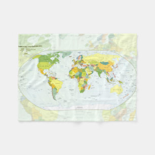 world+map+globe+country+atlas fleece blanket