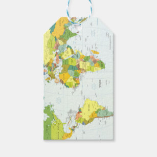 world+map+globe+country+atlas gift tags