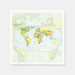 world+map+globe+country+atlas napkin