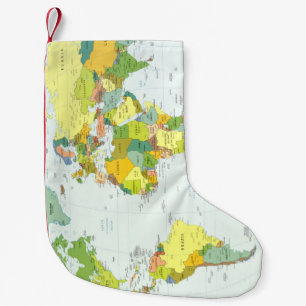world+map+globe+country+atlas small christmas stocking