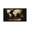 World Map Gold/Black Business Card 3