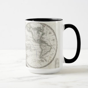 World Map in 2 Hemispheres Mug