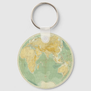 World Map Indian Ocean, Europe, Asia, Africa Key Ring