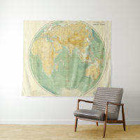 World Map Indian Ocean, Europe, Asia, Africa