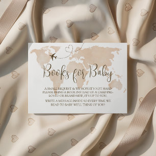 World Map Insert Books for Baby Request Card