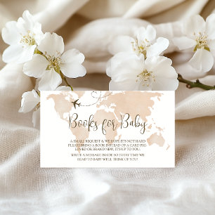 World Map Insert Books for Baby Request Card