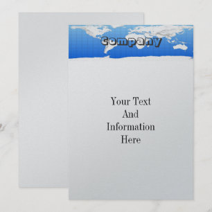 World Map Invitation