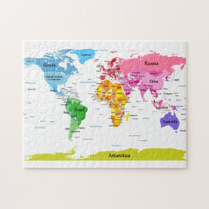 world map jigsaw puzzle zazzlecouk