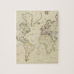 World map jigsaw puzzle