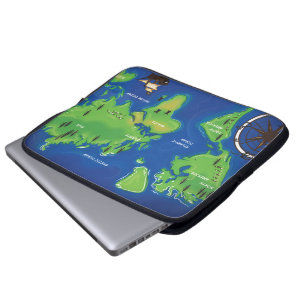 World Map Laptop Sleeve
