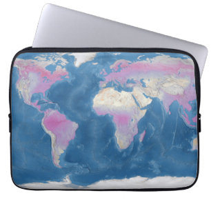 World Map Laptop Sleeve