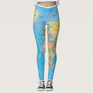 WORLD MAP LEGGINGS
