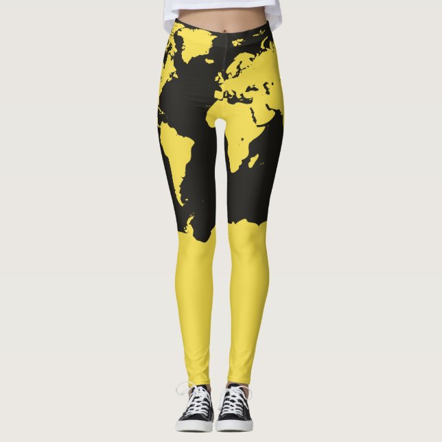World Map Leggings (Front)