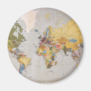 world map magnet