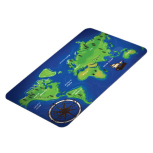 World Map Magnet