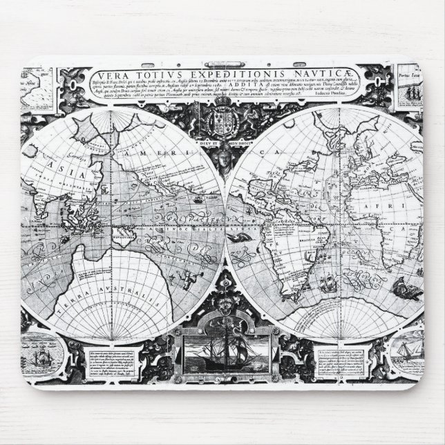 World map mouse mat (Front)