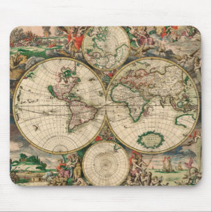 World Map Mouse Mat