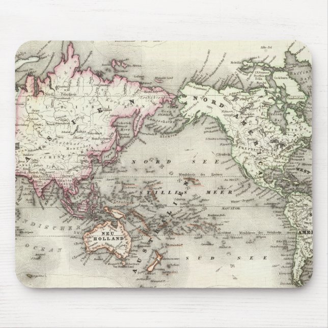 World Map Mouse Mat (Front)