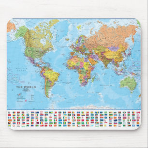 World Map Mousepad / Mousemat