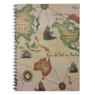 World Map Notebook