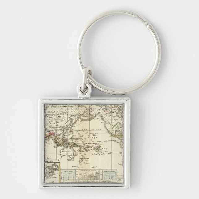 World Map of Diseases Key Ring (Front)