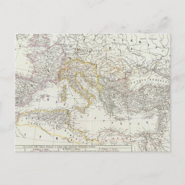World Map of Eastern Hemisphere Postcard (Front)