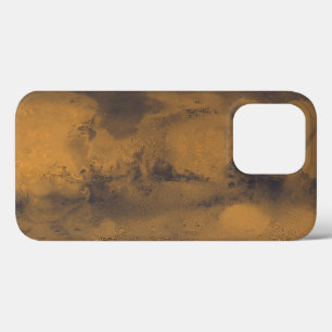 World Map of Mars Red Planet by Satellite iPhone 13 Pro Case