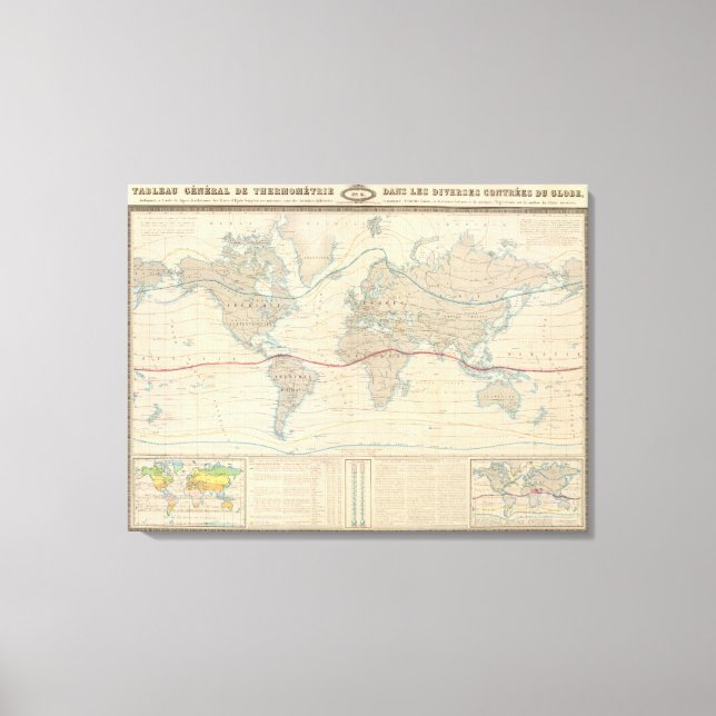 World Map of the Vegetation Canvas Print (Front)