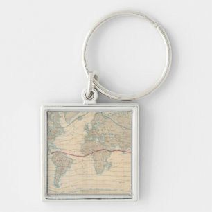 World Map of the Vegetation Key Ring