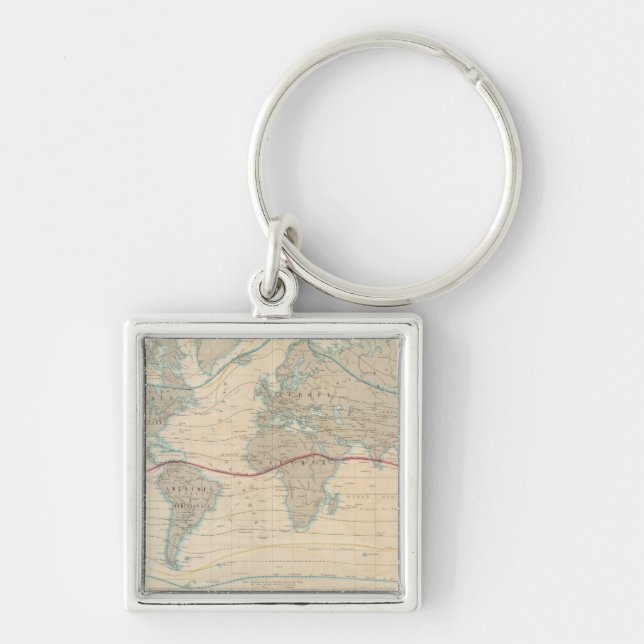 World Map of the Vegetation Key Ring (Front)