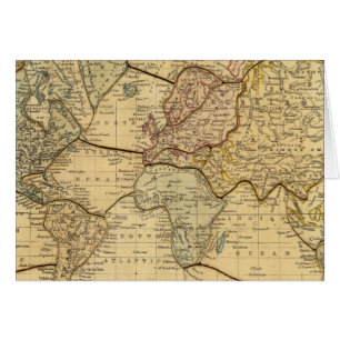 World map on Mercators Projection