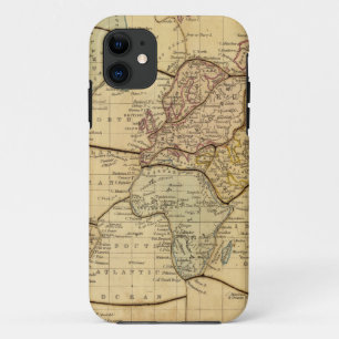 World map on Mercators Projection iPhone 11 Case