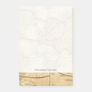 World map on Mercators Projection Post-it Notes