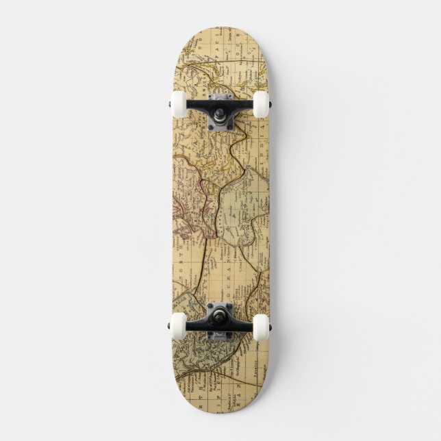 World map on Mercators Projection Skateboard (Front)